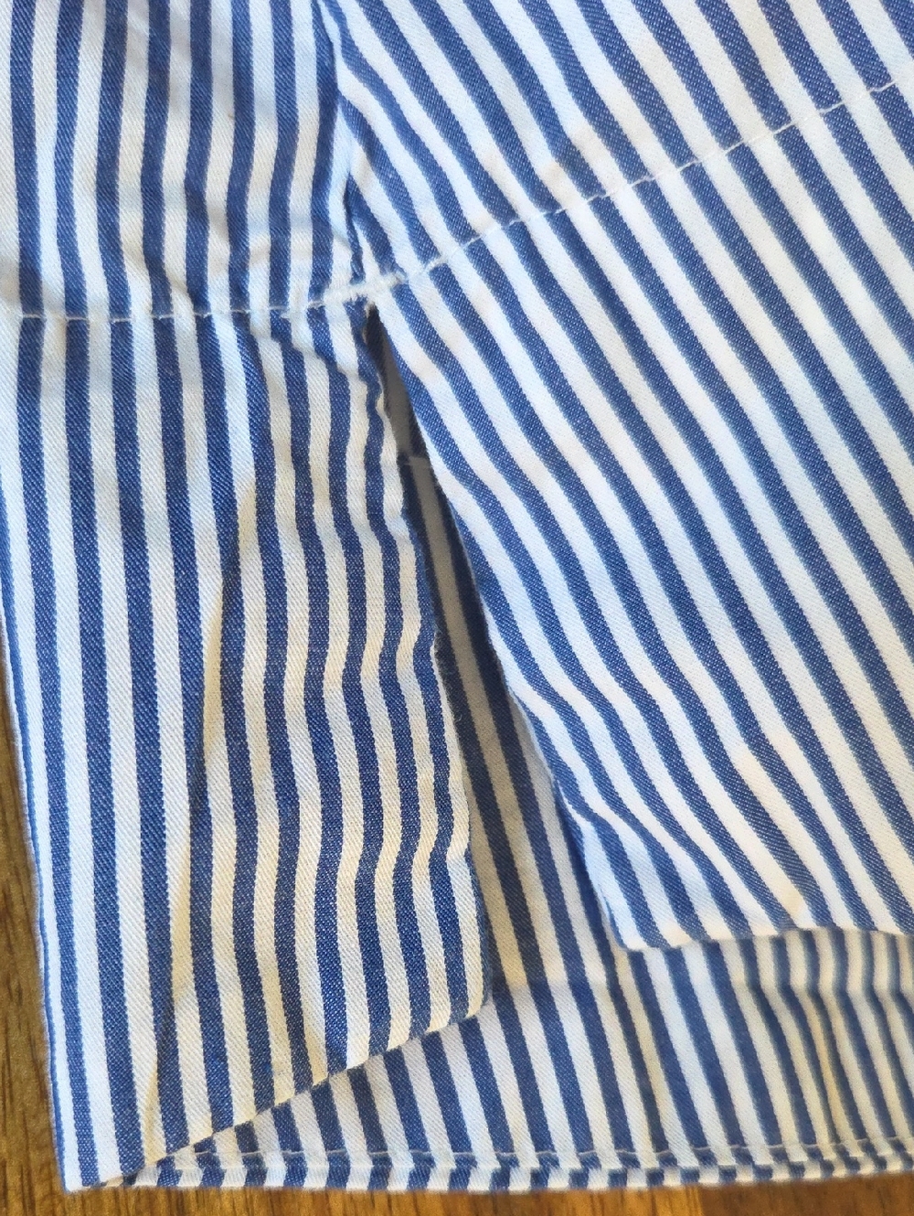 {Old Navy} Cotton Blue and White Striped Shirt Dress Size Small - Picture 7 of 11